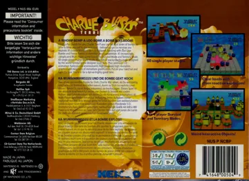 Charlie Blast's Territory (Europe) box cover back